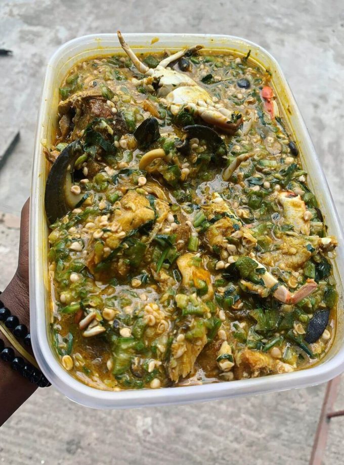 Oilless Surf and Turf Okro Soup