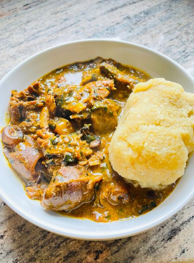 Ila Asepo (Assorted Meats Okro Soup) Dooney's Kitchen